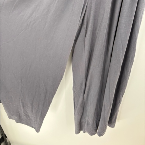 Elan off the shoulder grey cropped wide leg boho jumpsuit romper size medium - Picture 7 of 16